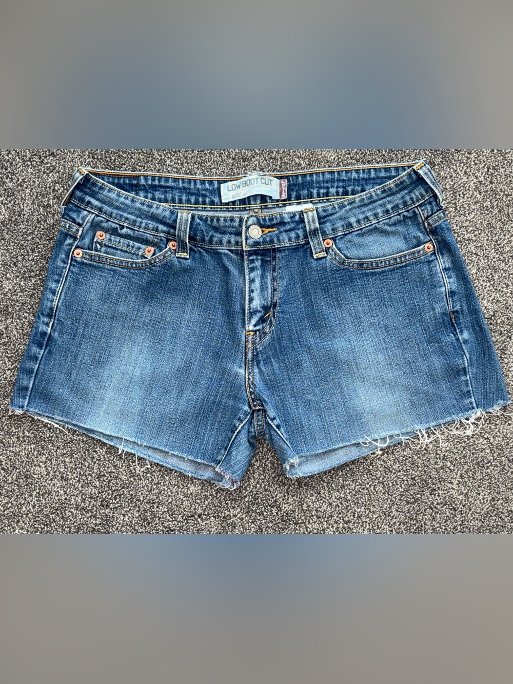 LEVIS 545 Low Cut Blue Denim Women's Cut l-Off Shorts | Size: 10